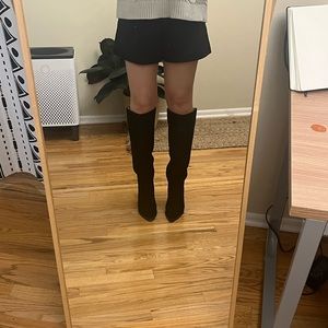 Sam Edelman black suede boots_size 7